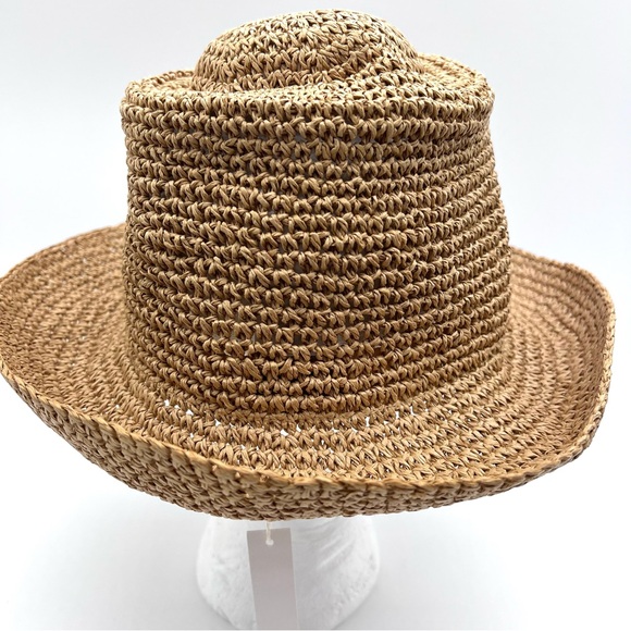 Madewell Classic ORI Hat Woven Straw Wide Brim Tan M/L NWT Summer Beach Hat - Picture 8 of 13
